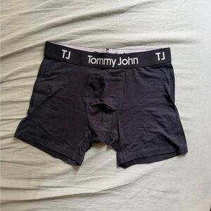 NWOT - Tommy John Black Boxer Briefs with White Logo Waistband